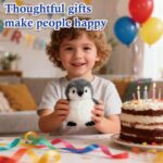 JcvPot Pinguin Kuscheltier, Weiches Stofftier Für Kinder Und Babys, Kuscheltier Pinguin Plüschtier , Plüschtier – Bild 4