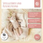 Bieco Kuscheltier Reh Ella mit Rassel | Baby Kuscheltier ab 0 Monate Stofftier Baby Plüschtier Rehr – Bild 7