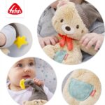 Fehn Kuscheltier Bär Bruno – Weicher Teddybär für Neugeborene als Einschlafhilfe - Stofftier zum Greifen, – Bild 4